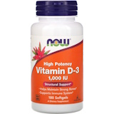  Vitamin D-3 1000IU 180 caps Now